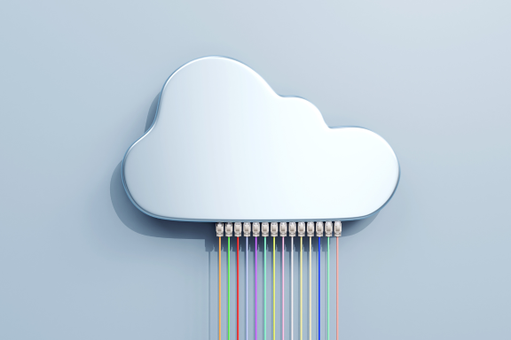 immagine nuvola con circuiti